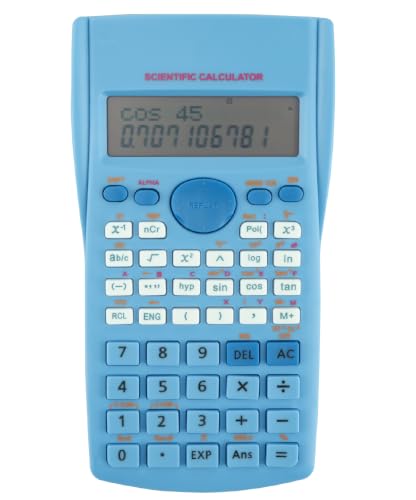 Image of Mr. Pen- Scientific Calculators, Blue, 2 Line Display, Fraction and Statistics Calculator for School, College and High School