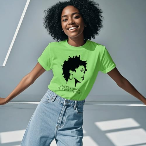 Image of Black History Shirts Black Graphic tees for Men and Women, Magic Fashion Afro American Natural Hair Vintage Melanin T-Shirts