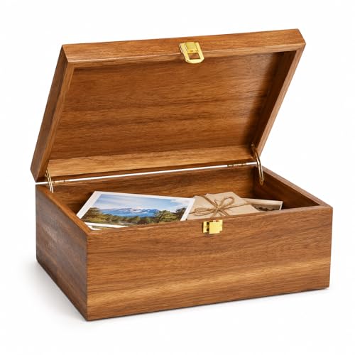 Acacia Keepsake Storage Box with Lid
