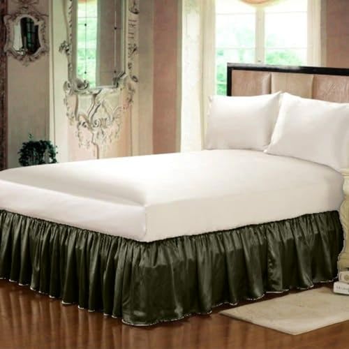 Cubrecanapé de seda pura Dupion premium para cama King 5