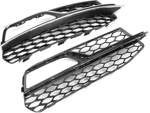 Grille de feu antibrouillard avant noir brillant finition luxe pour S3 A3 2014-2016