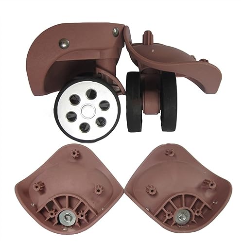 1 Pair A79 Black Trolley Case Luggage Wheel Repair Travel Suitcase Parts Accessories Wheel Replacement Wheels Luggage Accessories(Rose Gold,Small)