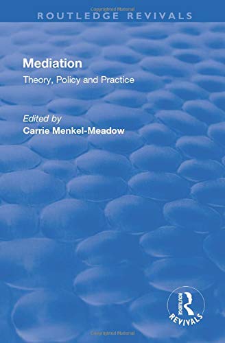 Mediation: Theory, Policy and Practice (Routledge Revivals)