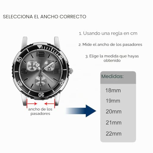 Correas de silicona impermeables con pasadores rápidos de 20mm y 22mm 5