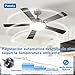 Imagen de Passky Ventilador de Techo con Luz Silencioso 132cm