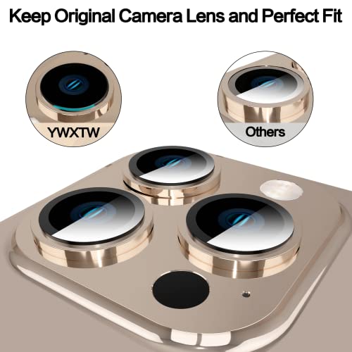 Image of YWXTW [Upgraded Camera Lens Protector for iPhone 13 Pro Max 6.7 Inch /iPhone 13 Pro 6.1 Inch, [Keep Original Camera] [Installation Frame] Tempered Glass Camera Lens Cover, 1 Set