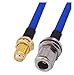 Produktbild RG402 RG141. Kabel N weibliche O-Ring-Mutter zu RP-SMA/SMA Stecker- und weiblicher Buchsenstecker Rf Koaxialkabel RG402 / RG141. Jumper-Kabel (Size : 1m, Color : 3NF-SMAF)