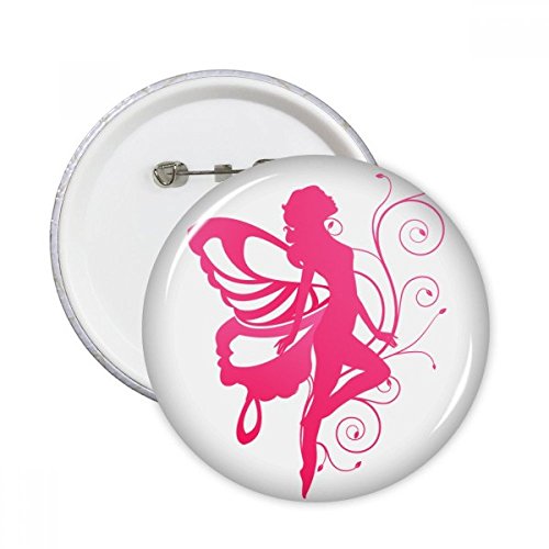 Badge ange papillon rose XXL : la solution pour masquer un accroc et réparer un vêtement