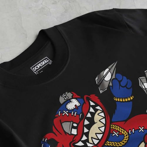 Image of DopeSkill Graphic Tee Streetwear Hip Hop Hypebeast Street Style Unisex T-Shirt Sneaker Colour Matching Shirts Cute Graphic