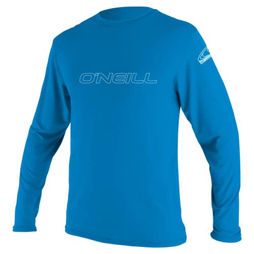 O'Neill Youth Basic Skins UPF 50+ Long Sleeve Sun Shirt, Bright Blue, 8