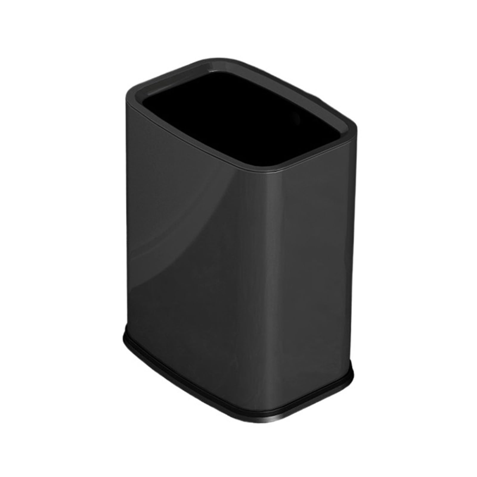 Z4T8M2K6G5 Waste Bin Kitchen Garbage Container Bin with Liner, Waste Trashcans for Bathrooms Restaurant Restroom Powder Rooms Home Trash Can(Black)