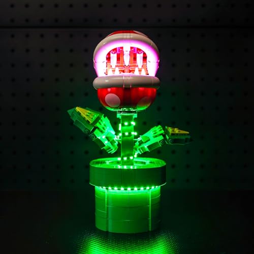 LocoLee LED Light Kit for Lego Piranha Plant 71426 - DIY Lighting Accessories (Lights Only)