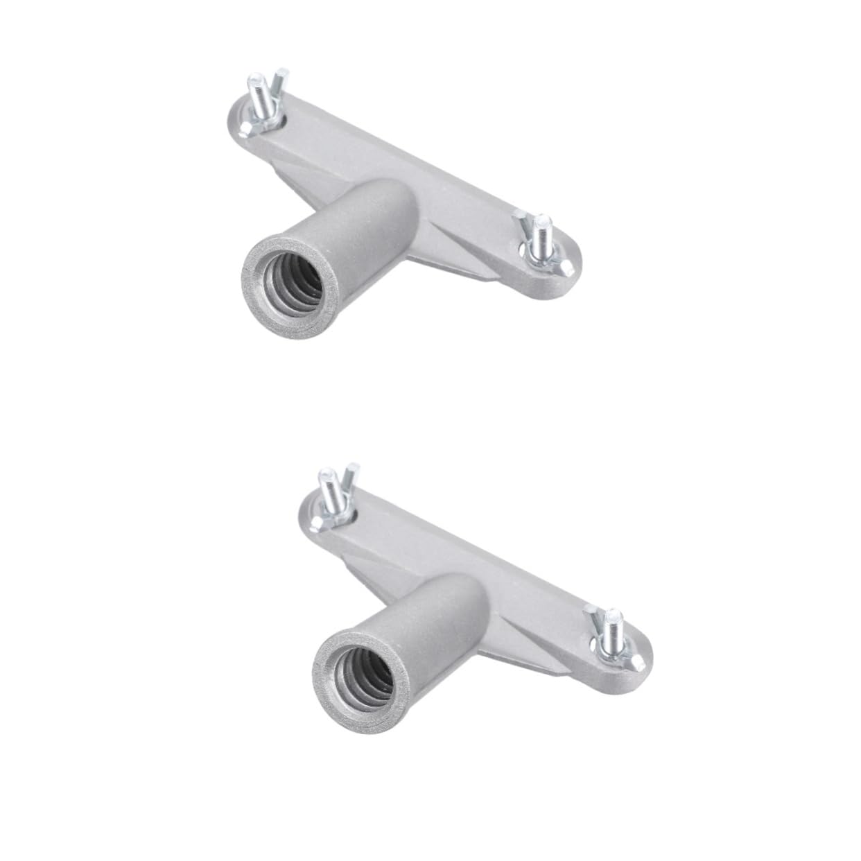 jojofuny 2pcs Broom Handle Adapter and Mounting Brackets for Pole Handle Adapter Replacement Broom Head Connector for Outdoor Garden Brush Use