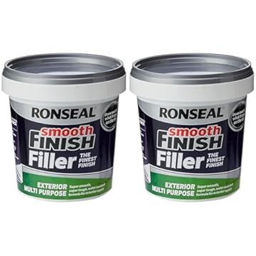 Ronseal - Smooth Finish Exterior Multi Purpose Ready Mix Filler Tub 1.2 kg (Pack of 2)