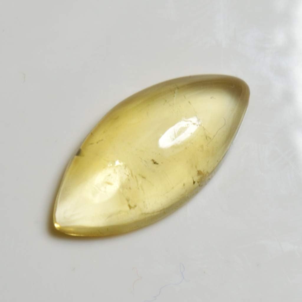 12X6 MM Natural Citrine Loose Gemstone Yellow Marquise Cabochon Stone for Art and Craft
