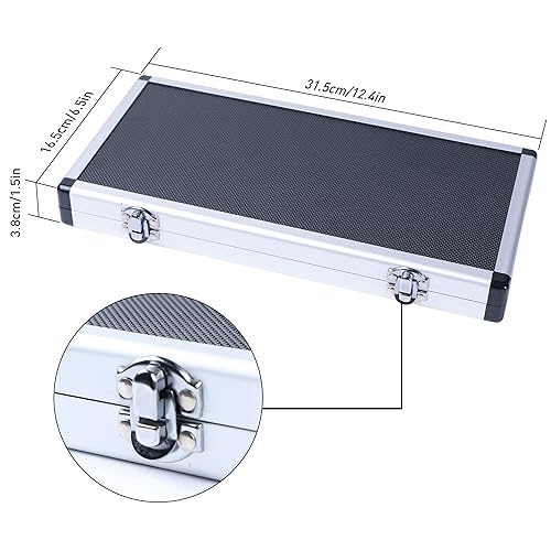 Image of 32 Lenses Optical Retinoscopy Rack Lens Set Ophthalmic Optometry Equipment for Quick Examination of Diopter Spectacles with a Aluminum Case