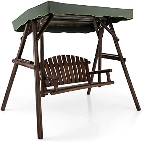 COSTWAY 2-Person Garden Swing Chair Cover