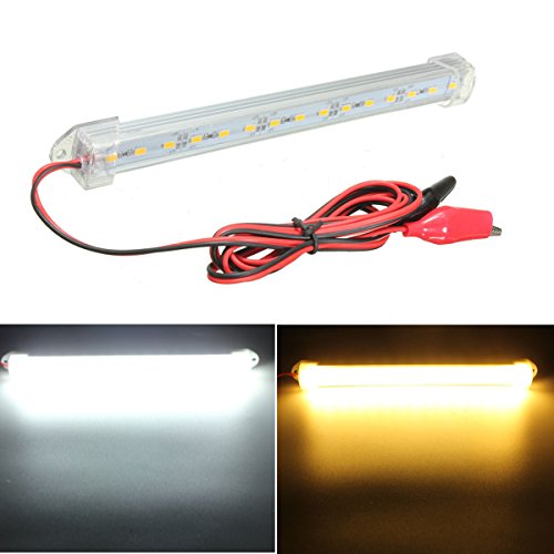 Alamor 12V 20cm 15LED SMD 5630 LED Strip Licht Harde Buis Bar Koel Wit Warm Geel - Koel Wit