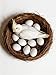 Azatemgo 10 Pack Small Plastic Parrot Eggs - 1.03 Inch Fake Bird Eggs for Training, Nesting Box & Stopping Egg Laying for Lovebirds, Cockatiels, Parakeets, Finches