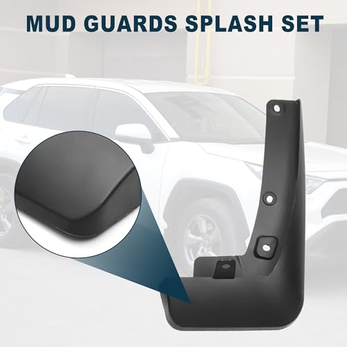 Image of Mud Flap Splash Guard for Toyota Highlander 2020-2024 Durable | Front & Rear Side Mudflaps with Mount Accessor 1 Set