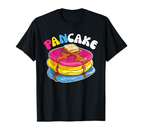 Pansexual Flag Pride Month LGBTQ Pfannenkuchen Wortspiel T-Shirt