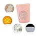 LIFKOME Disco Ball Pattern Plastic Cups 16oz Reusable Drinking Cups for Parties
