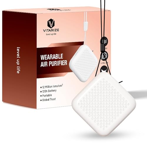 Portable Wearable Air Purifier – Personal Ionizer Necklace | Comp...