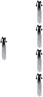 ibasenice 5 Peças Rabo De Cavalo Trança Extensão De Cabelo Decoração Capacete De Motocicleta Tranças Adorno Capacete Dreadlocks Capacete Peruca Tranças Perucas Trançadas Capacete Ornamento