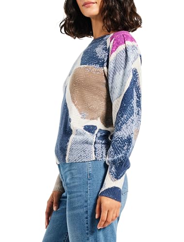 Image of NIC+Zoe Women's Printed Tiles Femme Sleeve Sweater