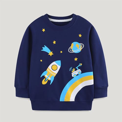 Boys Sweatshirts Casual Sweatshirts Cotton Sweatshirts Long Sleeve T-shirts Crew Neck Cartoon Tops for Boys-4353