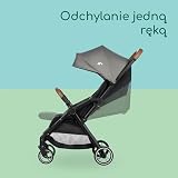Bebeconfort Sunlite, wózek dziecięcy, 0 – 4 lata (do 22 kg), lekki wózek (7,2 kg), ułożenie na płasko, wózek kompaktowy, rozkładanie jedną ręką, obszerny kosz (5 kg), Tinted Grey