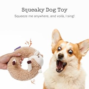 Squeaky Plush Alpaca Dog Toy – Soft Stuffless Cute Animal Dog Chew Toy for Small, Medium and Large Breed, Funny Interactive Pet Supplies to Keep Dogs Busy