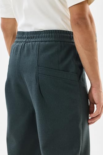 Image of SNITCH Men Chinos | Slim Fit Mid Rise Solid Pattern | Cotton Blend with Medium Stretch & Smooth Texture | Button & Zip Closure for Casual & Street Wear