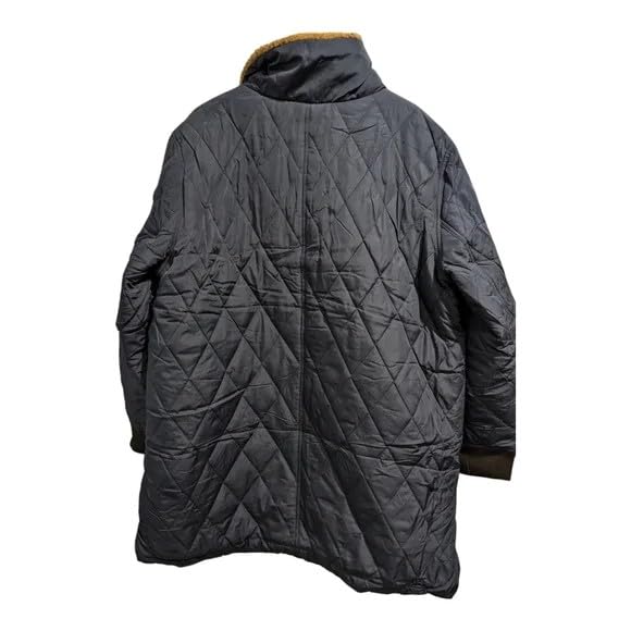 Weatherproof Women's Quilted Long Coat, Sherpa Lined, Blue, Zip Front, Small3