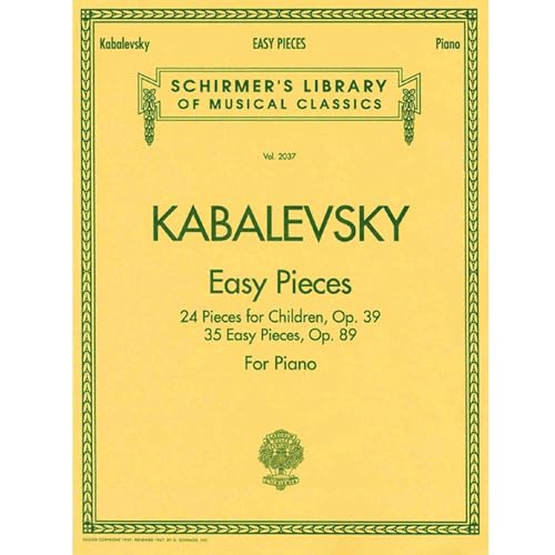 Easy Pieces: Schirmer Library of Classics Volume 2037 Piano Solo (Schirmer's Library of Musical Classics, 2037)