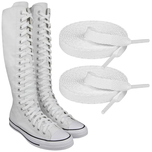 [Endoto] �V���[���[�X for Converse for �R���o�[�X �n�C�g�b�v�A8mm ���^ ���� �����p �C�R for �`���b�N�e�C���[�I�[���X�^�[ �C�Ђ� ���Ђ� Shoe Laces Shoelaces(�F:�z���C�g�A�T�C�Y:335cm)