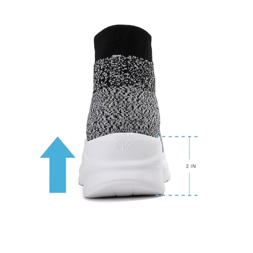 Image of RUIDENG Loafers for Women Comfortable | Women's Walking Shoes Everyday Working | 2 Inch Rocker Bottom