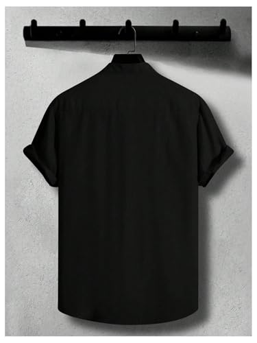 OYOANGLE Men's Casual Short Sleeve Button Down Shirts Hawaiian Beach Summer Shirts2