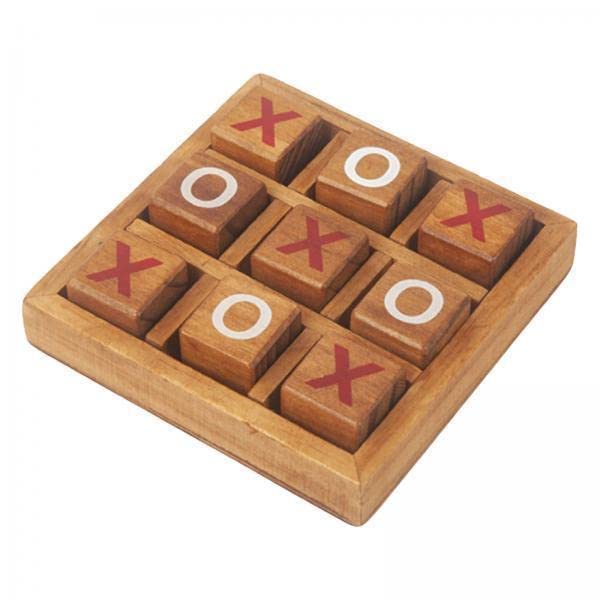 3xWooden Tic Tac Toe/Noughts and Crosses Game Family Board Games-image-41