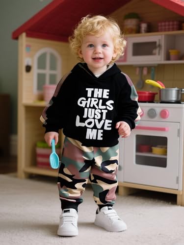 Toddler Baby Boy Outfits Long Sleeve Sweatshirts & Jeans 2Pcs Fall Clothes Set 2 3 4 5T 12 18 24Months4