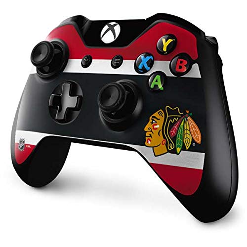 Skinit Decal Gaming Skin compatible with Xbox One Controller - Officially Licensed NHL Chicago Blackhawks Jersey Design