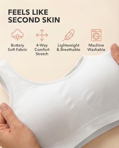 Image of SHAPERMINT Wireless Bras for Women No Underwire - Small to Plus Size Bralettes with Support and Natural Lift