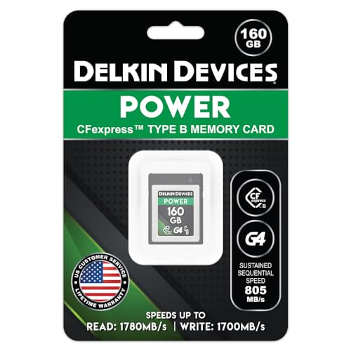 Delkin Devices Power CFexpress Type B 160 Go G4 carte robuste