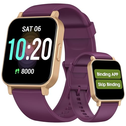 DAVIKO Smart Watch Senior Friendly No App/Phone Required,Pedometer Waterproof Fitness Tracker Watch...