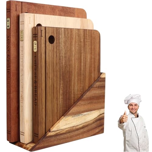 Set de tablas de cortar en forma de libro, 3 piezas miniatura 1