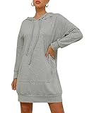 Dieser Hoodie für Frauen kombiniert bequeme Stoffe mit einer klassischen Passform und Stil. Die lockere Passform ist bequem und vielseitig und kaschiert die Hüften.
