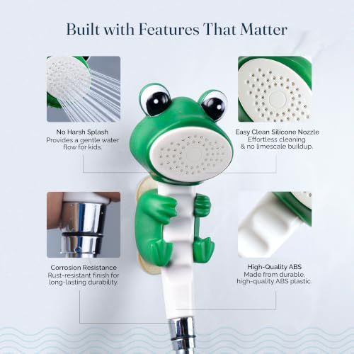 Image of JAL Animal Theme Hand Shower for Kids, PVC Pipe Combo | Baby Bath Shower