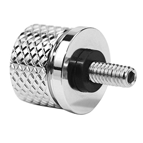 Stainless Knurled Fender Seat Bolt Screw 1/4"-20 Thread Compatible With 1996-2023 Harley Sportster Dyna Softail Touring Cvo- American Skeleton #TOP3