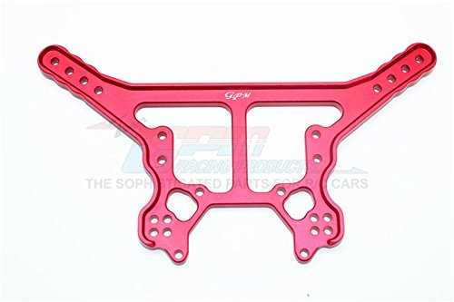 Aluminum Rear Damper Plate for Arrma 1:8 KRATON 6S / Outcast 6S / Notorious 6S / Talion 6S / KRATON 6S V5 / Notorious 6S V5 / 1:7 FIRETEAM 6S Upgrades - 1Pc Set Red