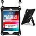 Apple iPad Mini 1 2 3 4 case, COOPER BOUNCE STRAP Shoulder Strap Heavy Duty Work Rugged Tough Protective Drop Shock Proof Rubber Bumper Silicon Carry Kids Toy Holder Cover Bag with Stand (Black)